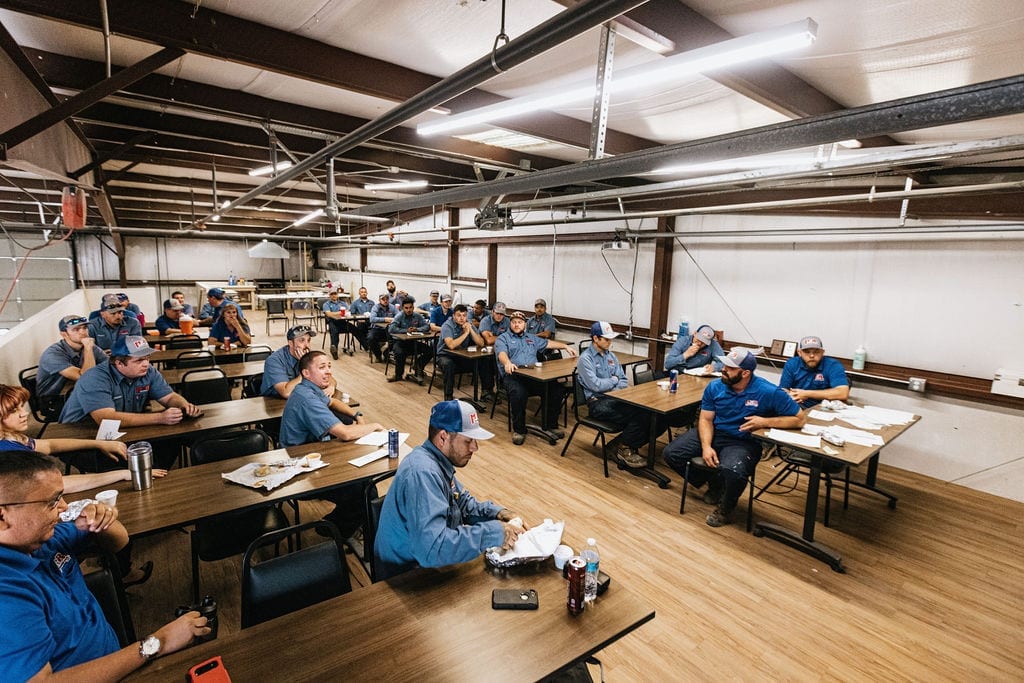 M&R technicians in training